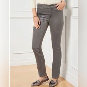 ~Talbots Velveteen Straight leg faux suede Pants